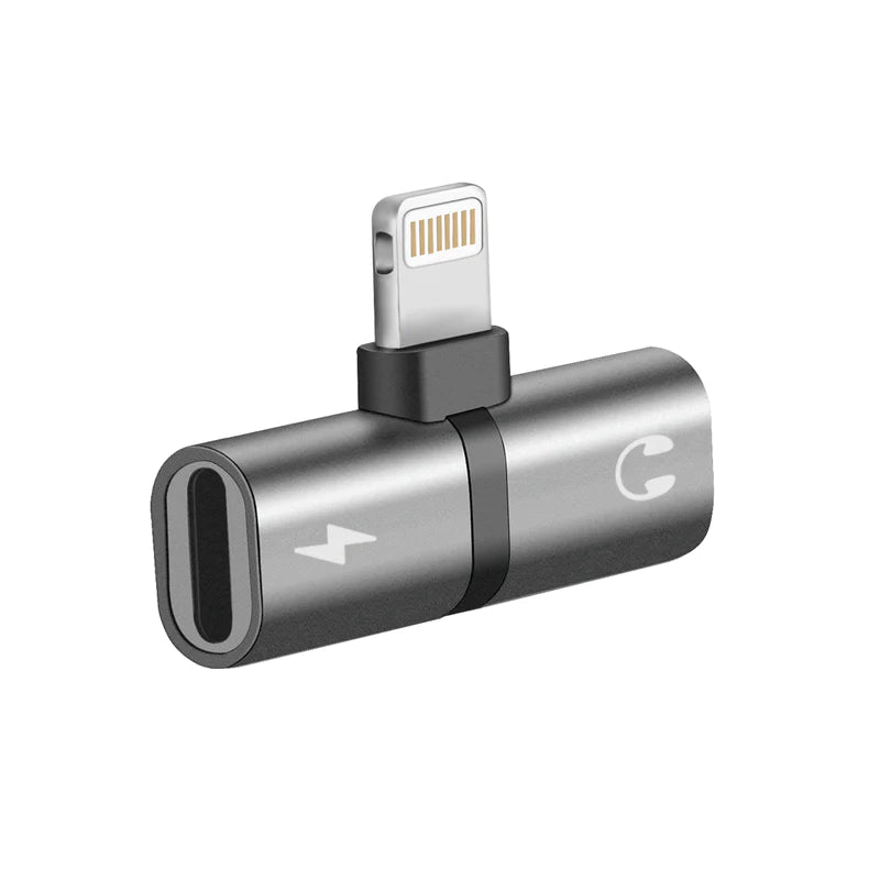 PROMATE IHinge-LT 2-in-1 Audio & Charging Adaptor with Lightning Connector