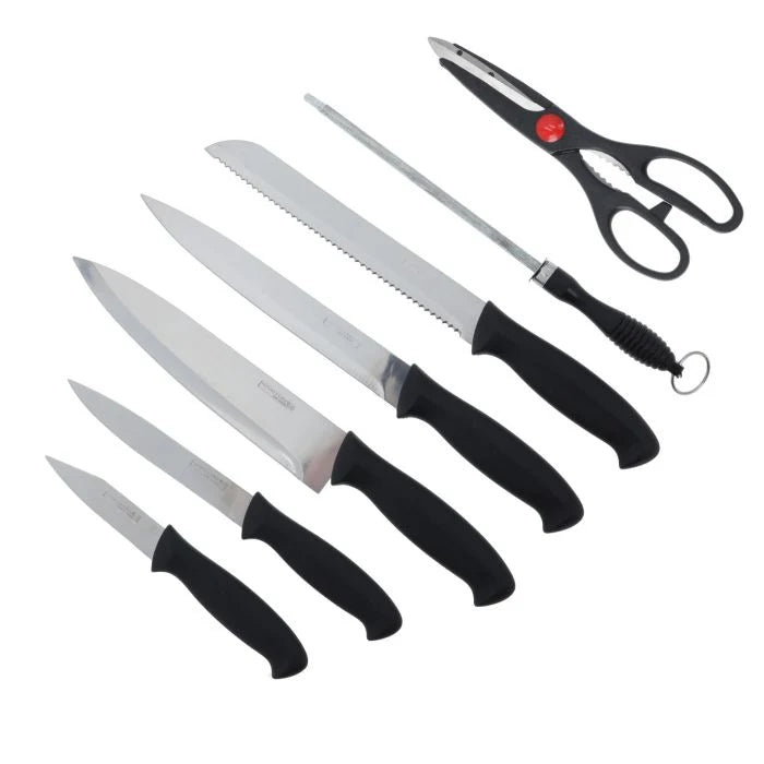 Royalford 8pcs Kitchen Knives Set with Wooden Block Royalford 8pcs Kitchen Knives Set with Wooden Block