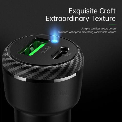Mcdodo 38W PD & QC3.0 Fast Car Charger Quick & Efficient - Black Mcdodo 38W PD & QC3.0 Fast Car Charger Quick & Efficient - Black