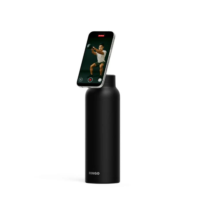 RINGO MagSafe Water Bottle with Magnetic Phone Holder – 709ml + Booster Ring