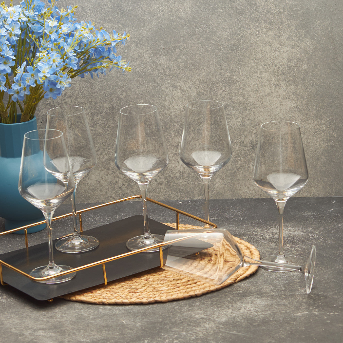 Karaca KRS Crystal 6-Piece Goblet 390 ml – Elegant Shine Karaca KRS Crystal 6-Piece Goblet 390 ml – Elegant Shine