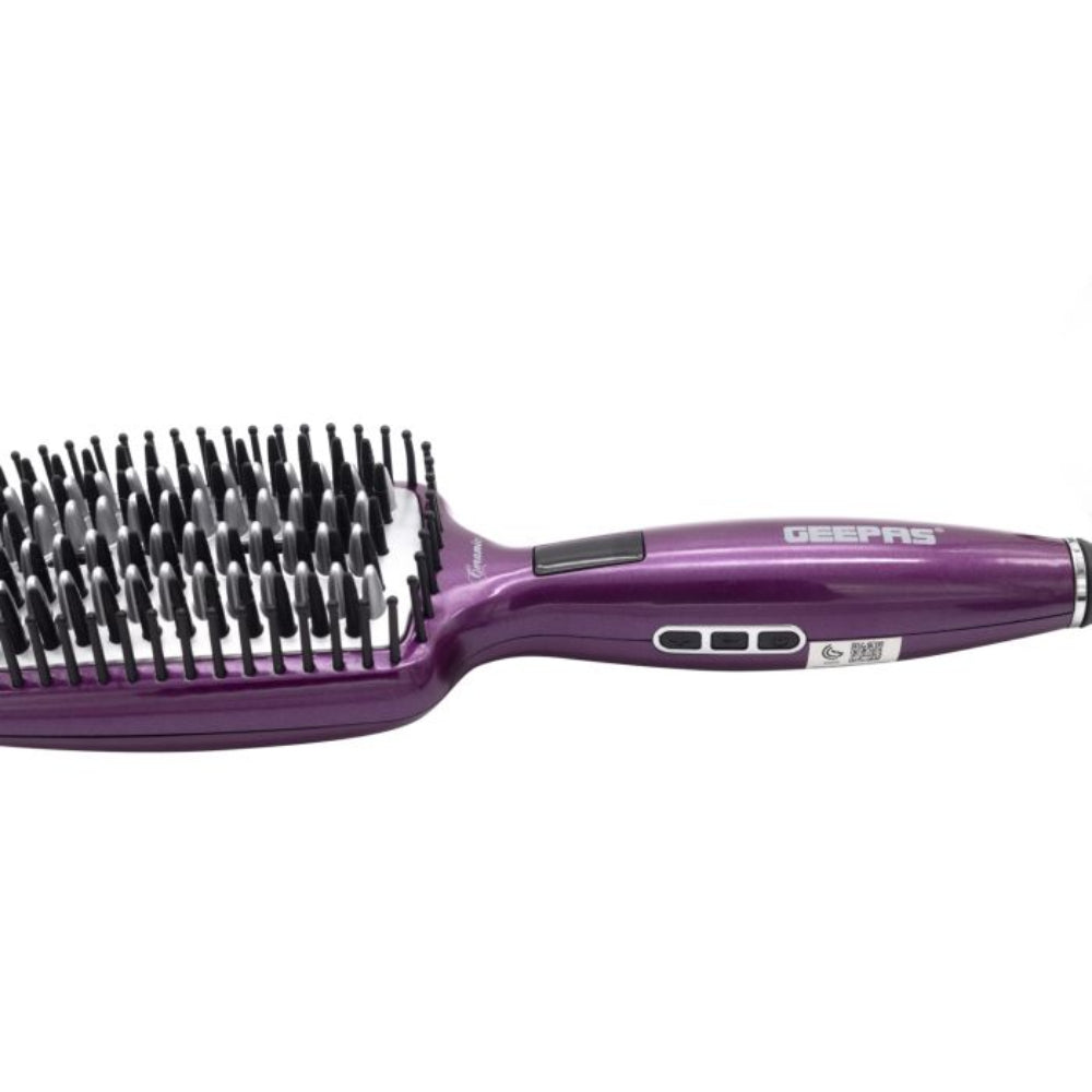 Geepas Hair Straightener Brush Ceramic LED-Display Geepas Hair Straightener Brush Ceramic LED-Display
