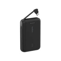 بنك طاقة بيلكين 10K مع كابل USB-C مدمج - خفيف الوزن وشحن سريع