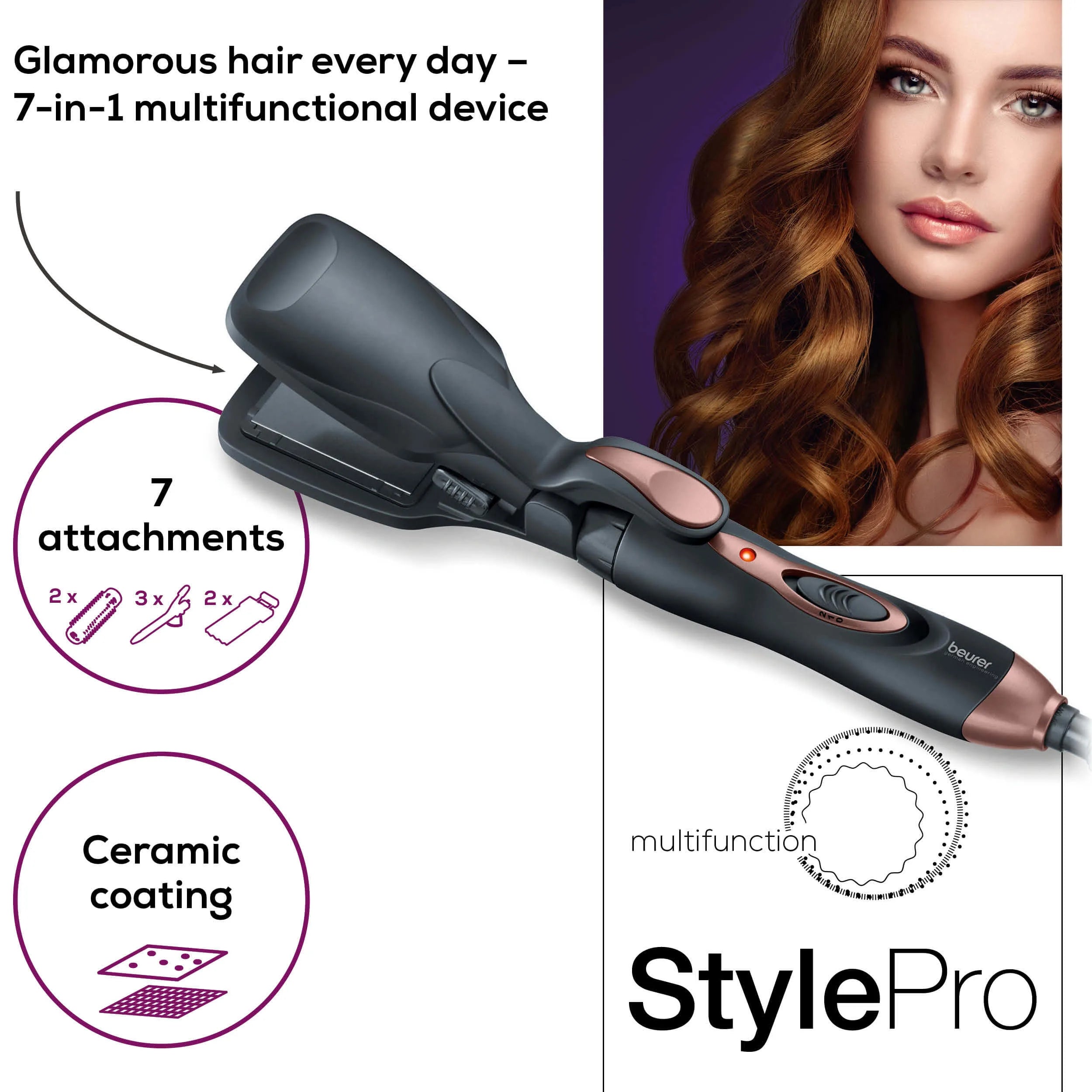 Beurer HT 60 Multi-Styler with 7 Interchangeable Attachments