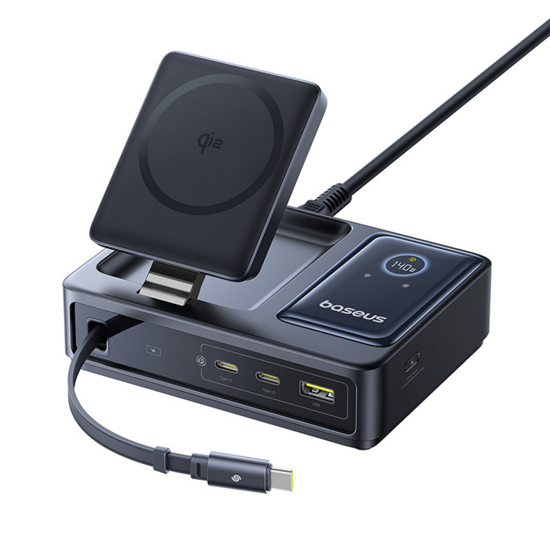 Baseus NOMOS 5-in-1 Desktop Charger - 140W Multi-Function Baseus NOMOS 5-in-1 Desktop Charger - 140W Multi-Function