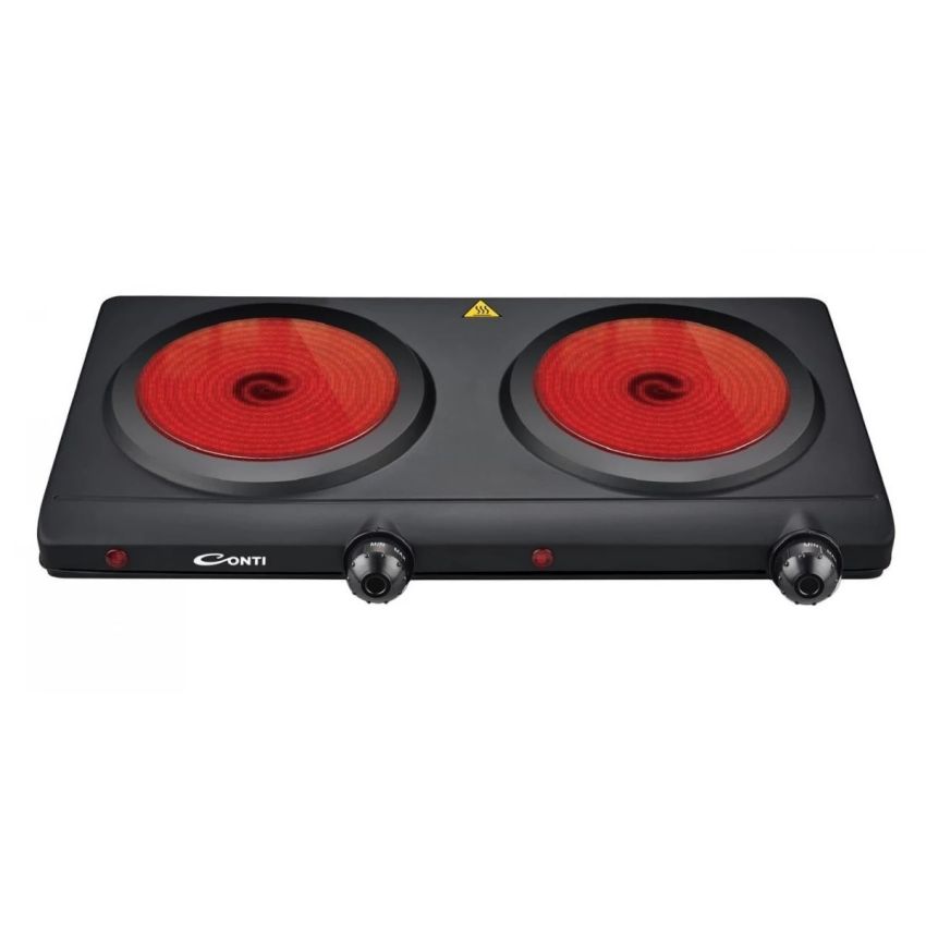 موقد كهربائي مزدوج Conti HPC22401BK 2400W ترموستات