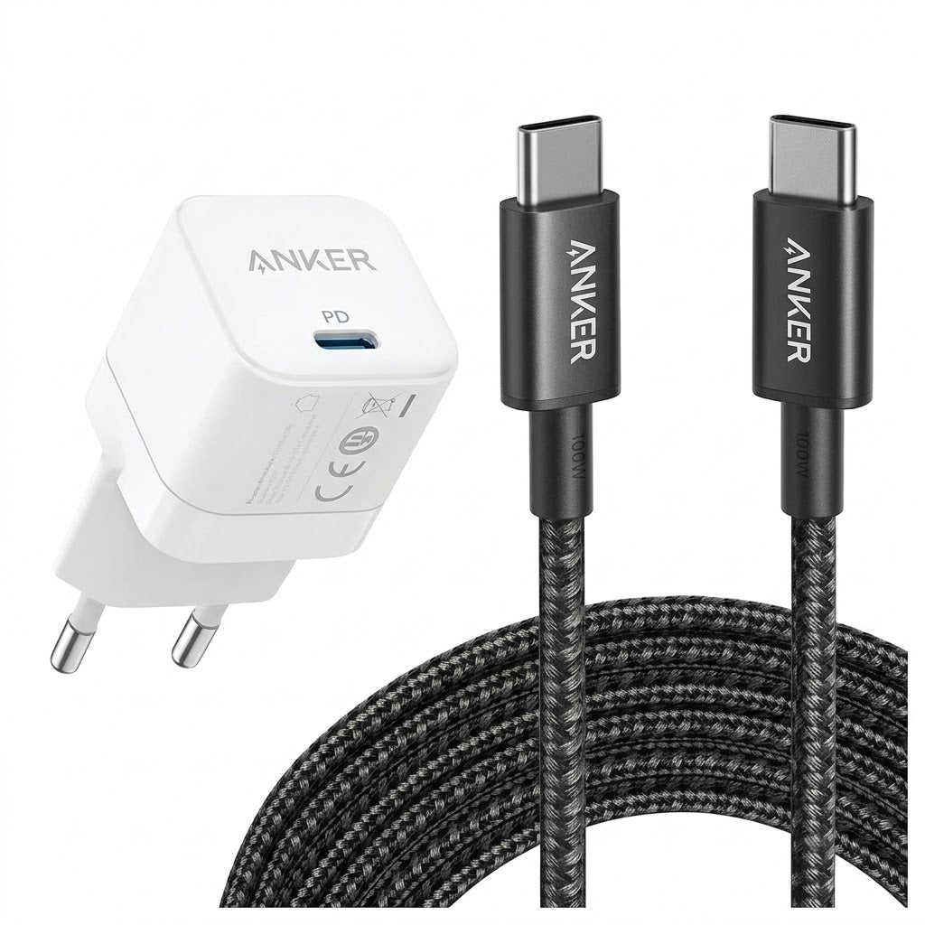 Anker 45W Charger + 100W USB-C Cable Bundle