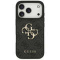 جراب GUESS MagSafe 4G من الجلد الصناعي لهاتف ايفون 17 برو ماكس - أسود