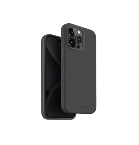 UNIQ HYBRID iPhone 15 Pro MagClick Charging Case – Charcoal Grey UNIQ HYBRID iPhone 15 Pro MagClick Charging Case – Charcoal Grey
