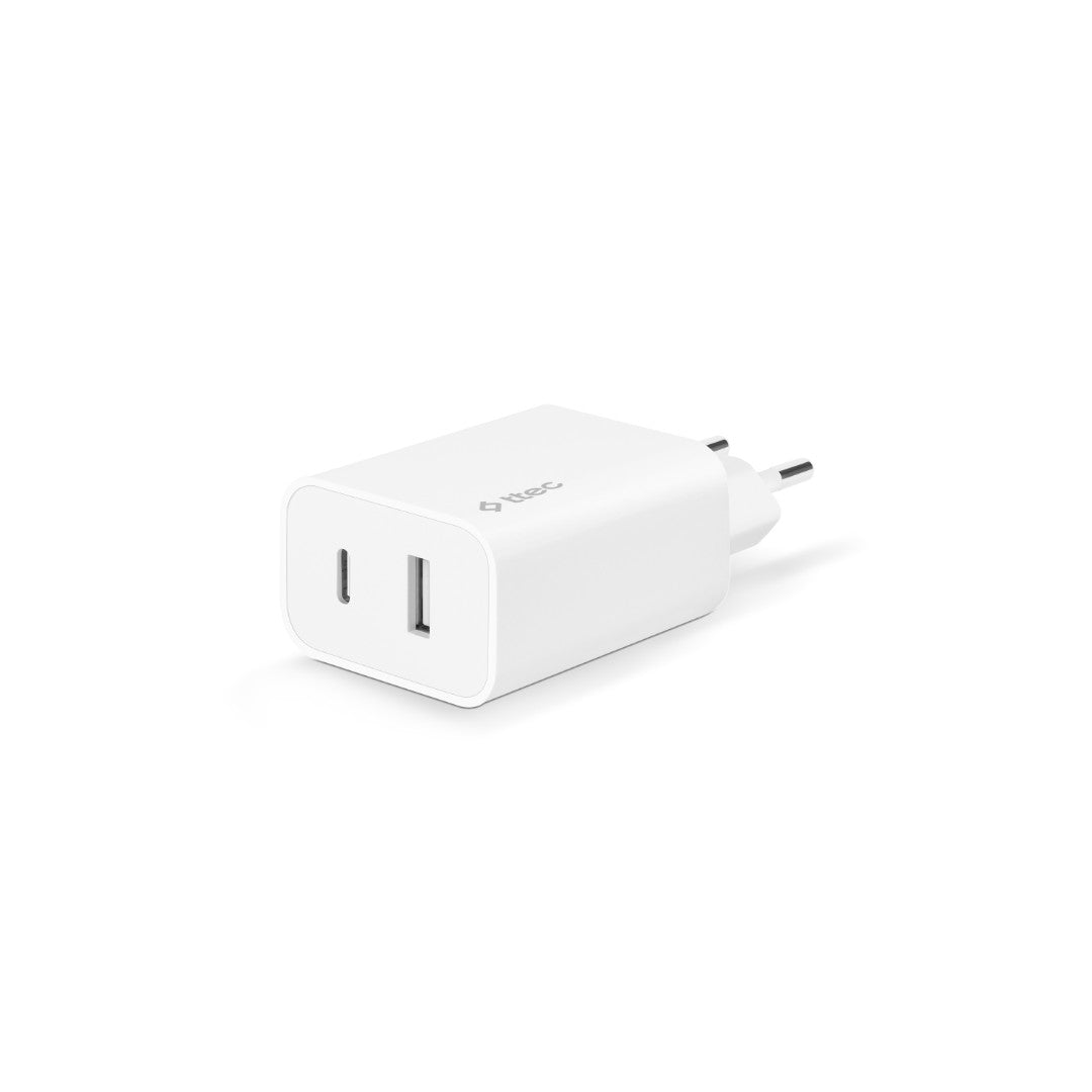 Ttec Smartcharger Duo Pd 32W Travel Fast Charger Usb-C Us - White