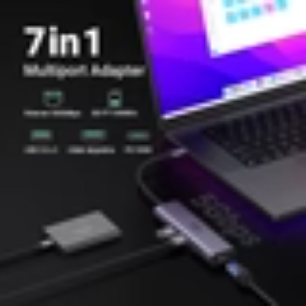 UGREEN موزع USB-C 7 في 1 مع HDMI بدقة 4K وطاقة PD