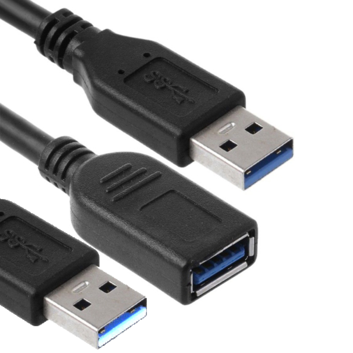 كابل تمديد HAING HI-A202-U3C USB 3.0 (ذكر مزدوج إلى أنثى) – 1 متر
