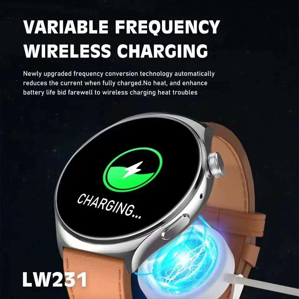 Lenyes Smart Watch 1.52” HD Screen 270mAh Battery Wireless Charging