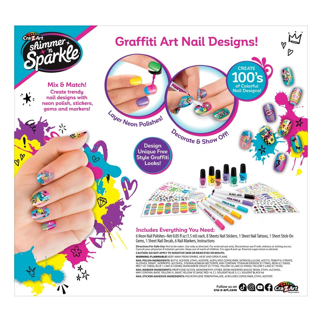 Cra-Z-Art – Shimmer 'N Sparkle مجموعة جمال باللمعان 3 في 1