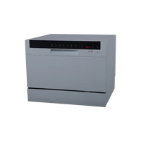 Midea Countertop Dishwasher 6 Place Settings, 7 Programs, A+ Energy, Silver | WQP6-3602F
