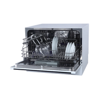 Midea Countertop Dishwasher 6 Place Settings, 7 Programs, A+ Energy, Silver | WQP6-3602F