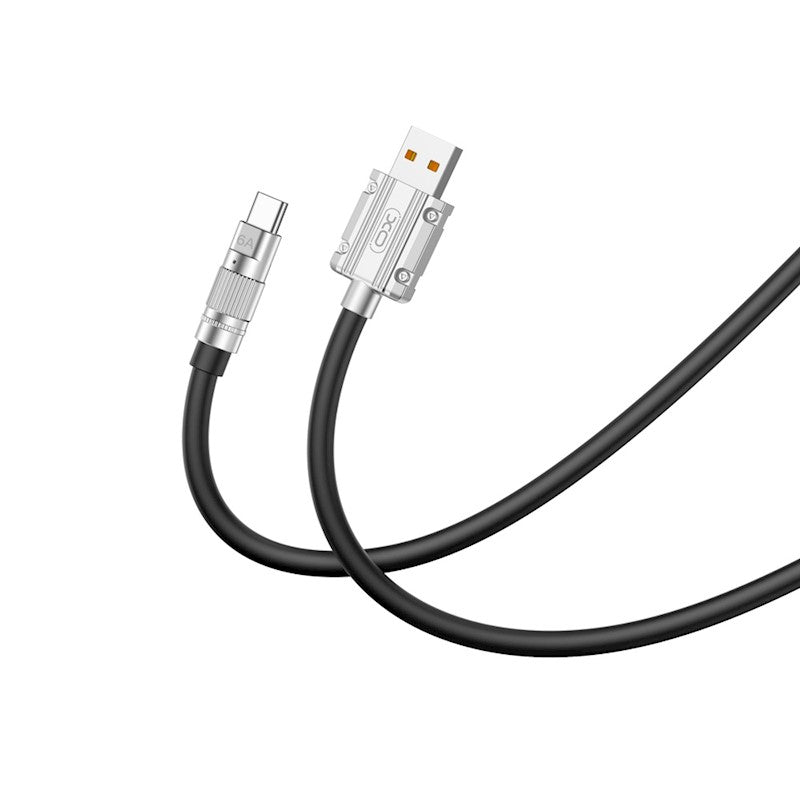 XO NB227 USB-C Cable 6A Fast Charging – 1.2M Black XO NB227 USB-C Cable 6A Fast Charging – 1.2M Black