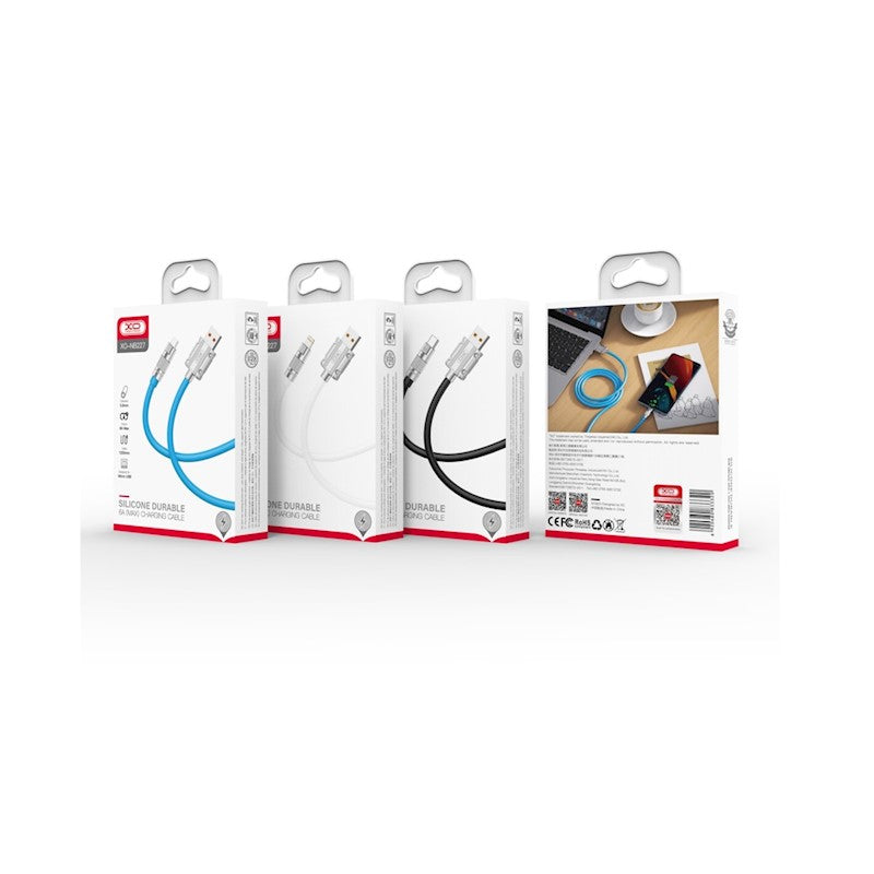 XO NB227 USB-C Cable 6A Fast Charging – 1.2M Black XO NB227 USB-C Cable 6A Fast Charging – 1.2M Black