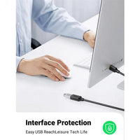 يوجرين كابل توسيع USB 3.0 ذكر 3م (أسود) 30127