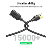 يوجرين كابل توسيع USB 3.0 ذكر 3م (أسود) 30127
