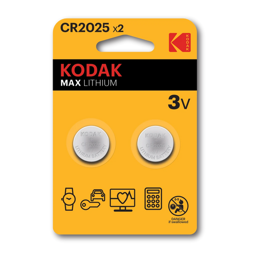 بطاريات ليثيوم زرية من كوداك 2025 عبوة من قطعتين