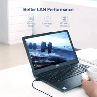 كابل شبكة UGREEN CAT 6A نحاسي 1.5 متر – أداء 10Gbps
