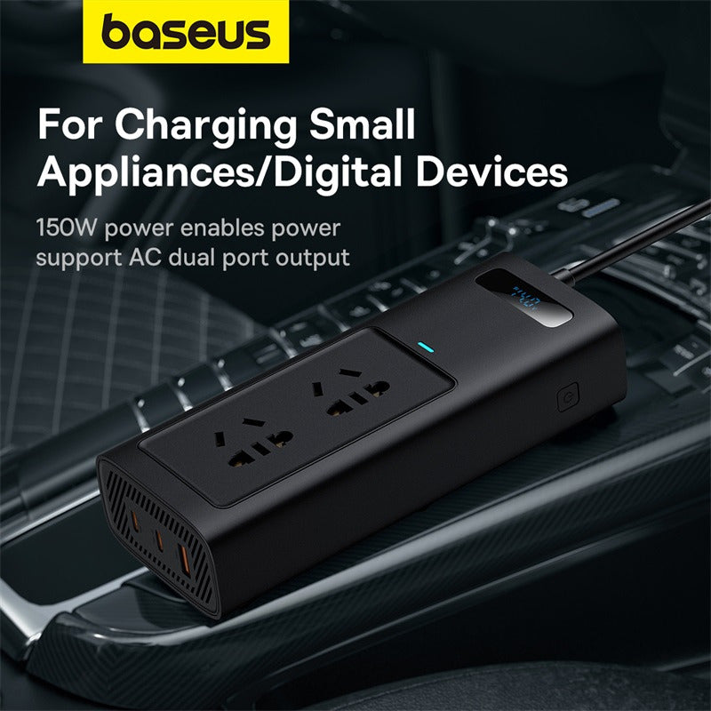 Baseus Power Inverter Pro 150W (220V CN/EU) - Black