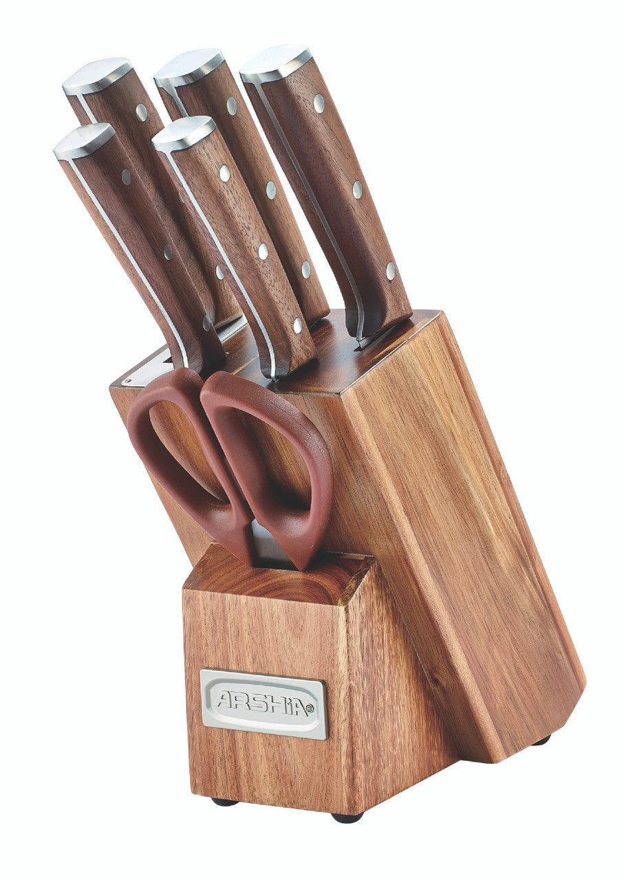 Arshia German Steel Knife Set 7pcs – Sharp & Stylish Arshia German Steel Knife Set 7pcs – Sharp & Stylish