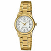 LTP-V002G-7B2 - CASIO Women's White Dial Gold Plated
