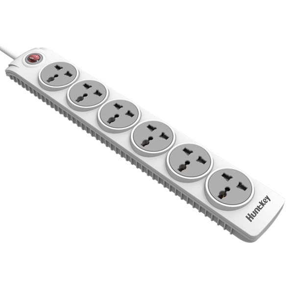 Huntkey 6-Outlets Power Strip 2m Cord Safe and Durable Huntkey 6-Outlets Power Strip 2m Cord Safe and Durable