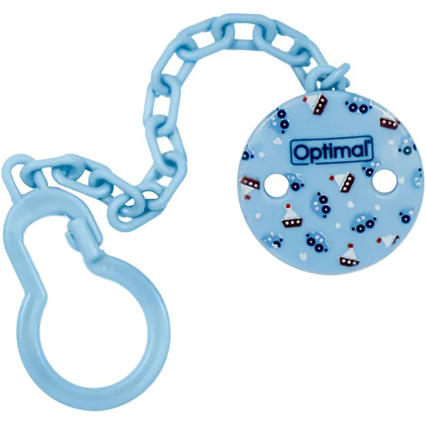 Optimal Blue Pacifier Clip – Safe & Easy for Kids