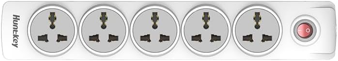Huntkey Power Strip 5 Outlets 3m Cord Child Safety Huntkey Power Strip 5 Outlets 3m Cord Child Safety