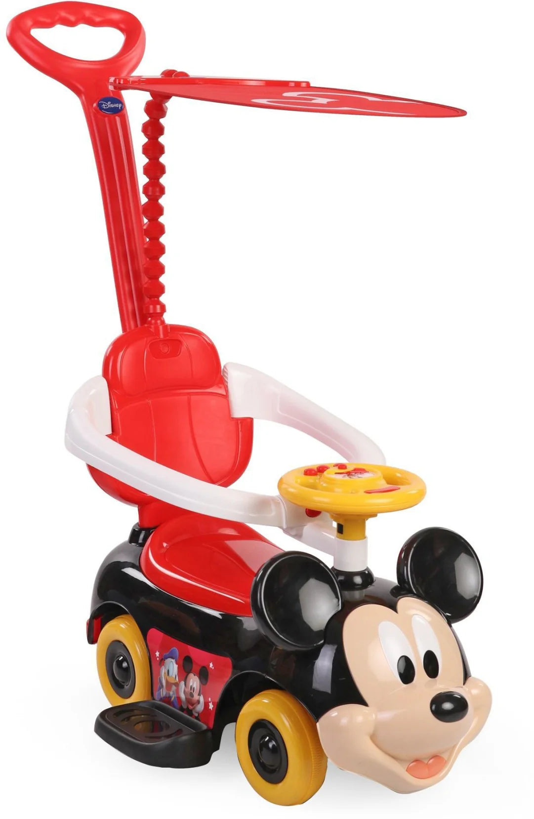 Disney Mickey Push Car with Handle & Umbrella 3-in-1 Ride Disney Mickey Push Car with Handle & Umbrella 3-in-1 Ride