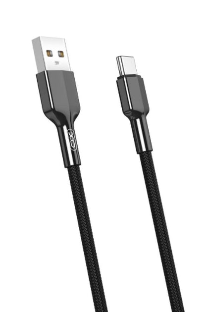 XO NB182 USB-C Cable 2.4A Fast Charging – 1M Black XO NB182 USB-C Cable 2.4A Fast Charging – 1M Black