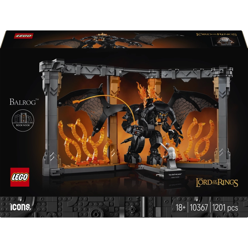 LEGO Icons سيد الخواتم Balrog Book Nook 10367