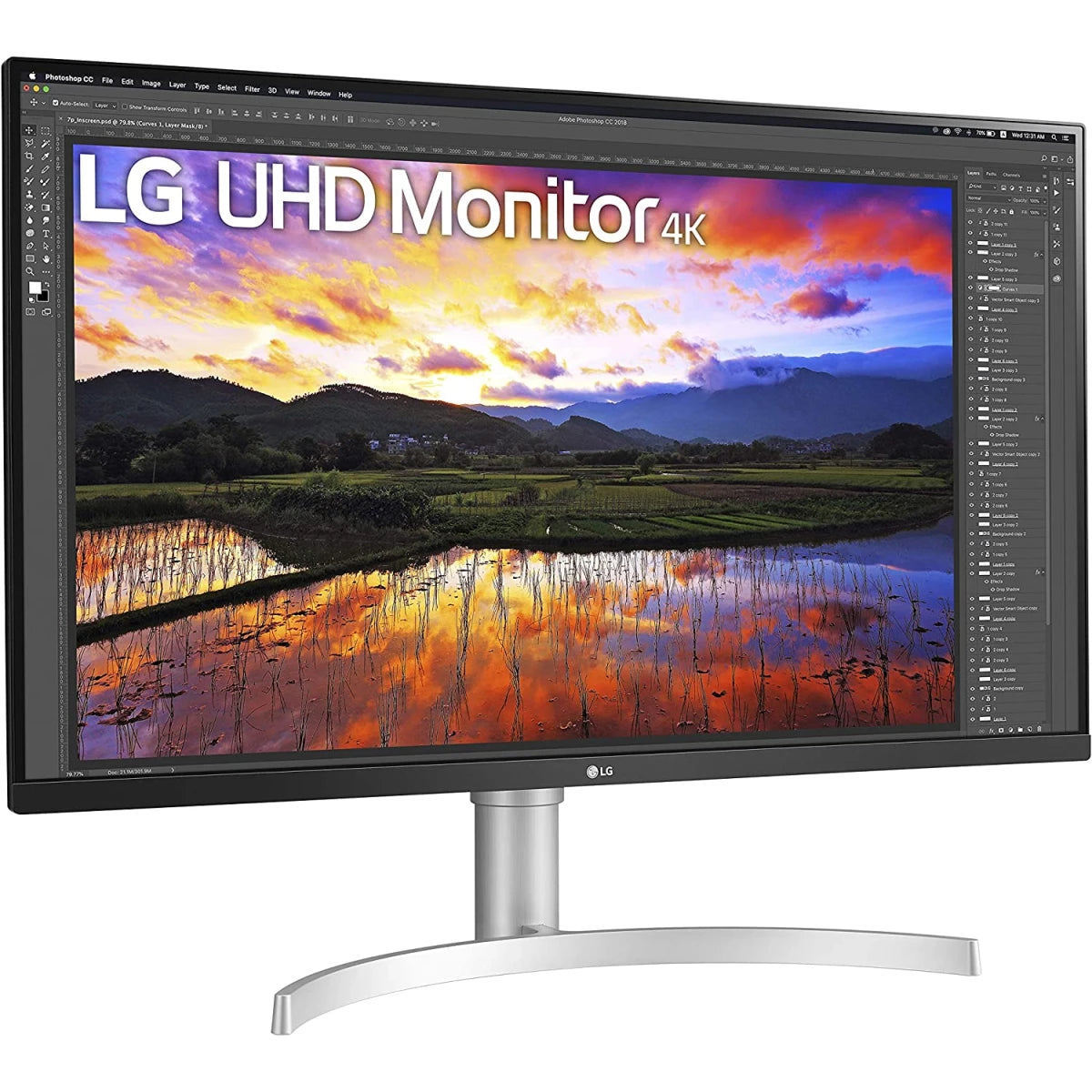 شاشة الألعاب LG 32UN650-W 4K IPS HDR10 بدون حدود تقريبًا