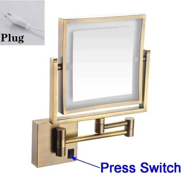 ARMN 5X Magnifying Mirror with LED Light – Bronze ARMN 5X Magnifying Mirror with LED Light – Bronze