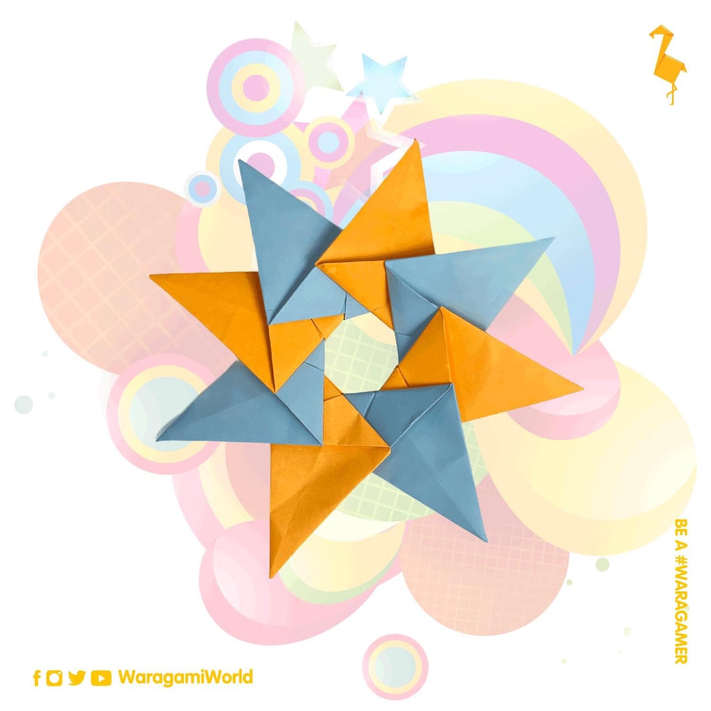 WARAGAMI Origami Stars & Shuriken Theme Kit       صندوق ورقامي لفن الأوريجامي-النجوم والشورايكن