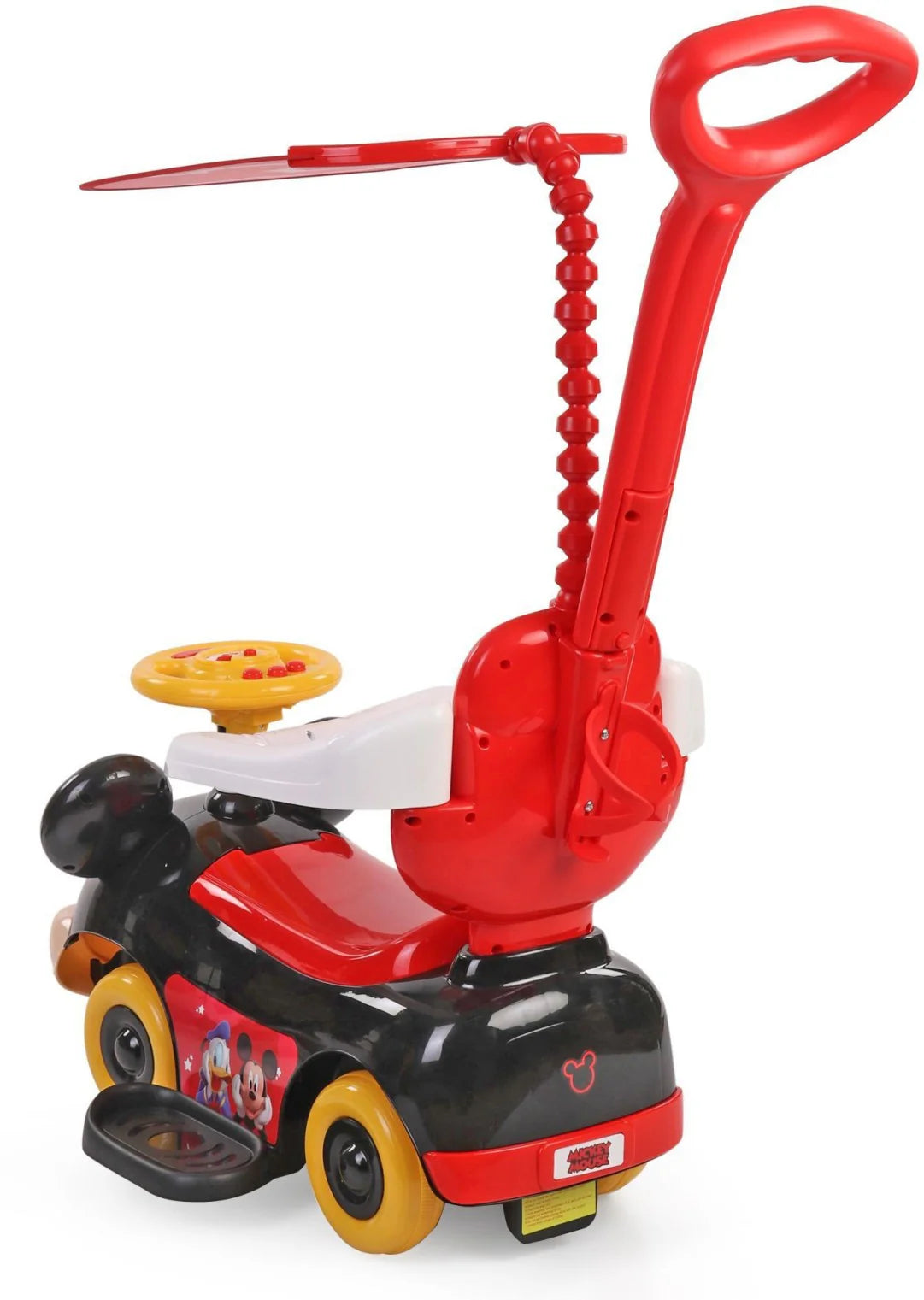 Disney Mickey Push Car with Handle & Umbrella 3-in-1 Ride Disney Mickey Push Car with Handle & Umbrella 3-in-1 Ride