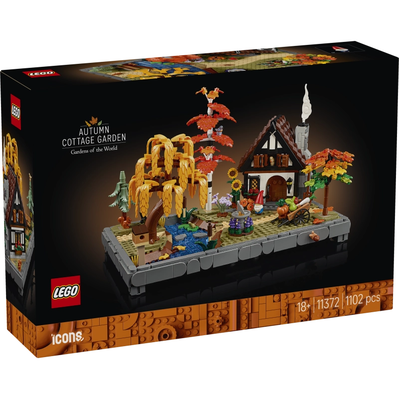 LEGO Icons Autumn Cottage Garden – 1102 Pieces | Set 11372
