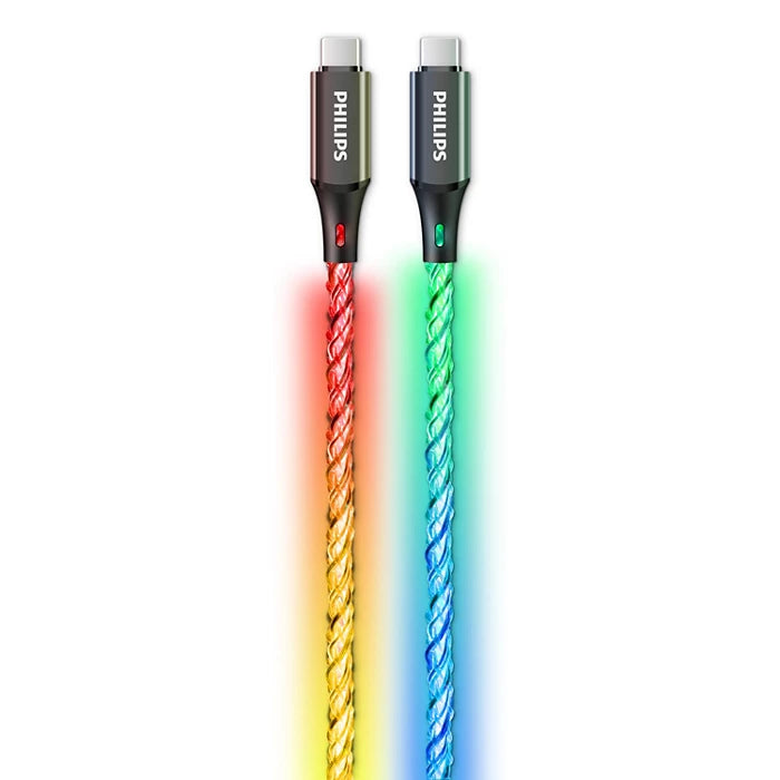 Philips DLC5140C/00 USB-C Cable 1.2M RGB Breathing Light Philips DLC5140C/00 USB-C Cable 1.2M RGB Breathing Light