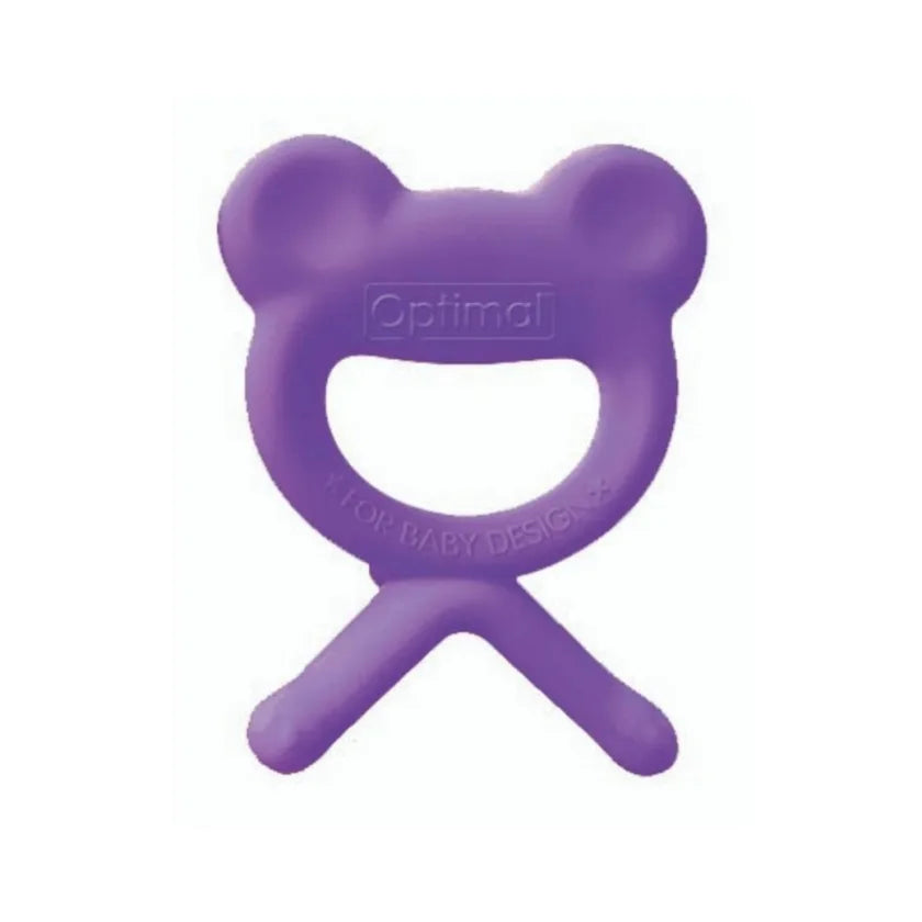 Optimal Silicone Rubber Baby Teether – Purple