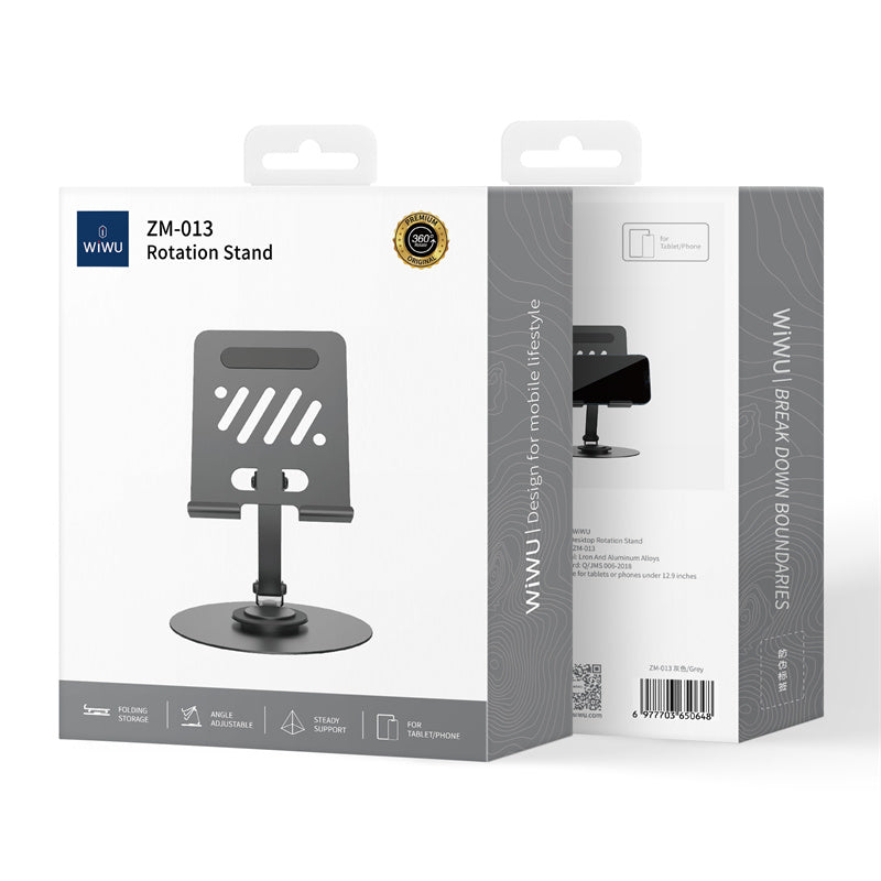 WIWU ZM 013 Desktop Stand 360° Rotation for Devices up to 12.9 WIWU ZM 013 Desktop Stand 360° Rotation for Devices up to 12.9