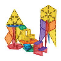 TileTek Magnetic Tiles Geometric Pack, 38 Pieces, Ages 3+