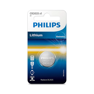 بطارية Philips Minicells CR2025L/40 – طاقة صغيرة طويلة العمر