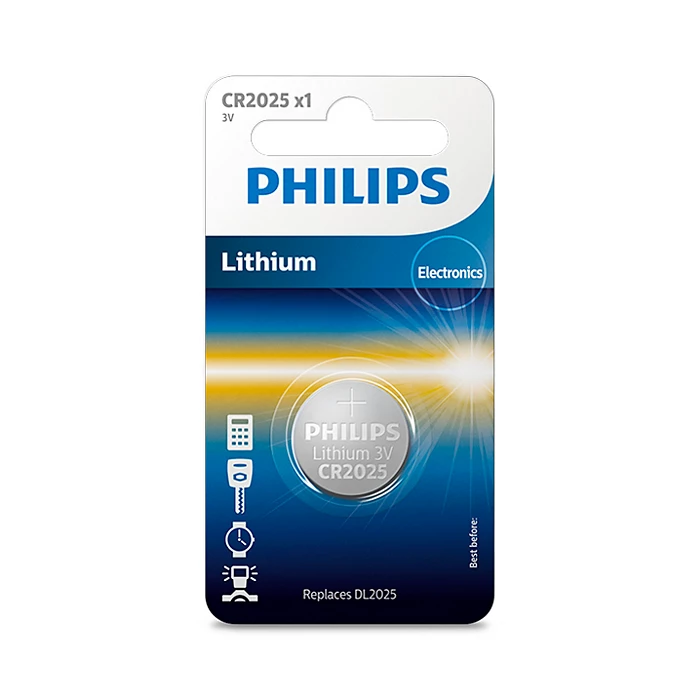 بطارية Philips Minicells CR2025L/40 – طاقة صغيرة طويلة العمر