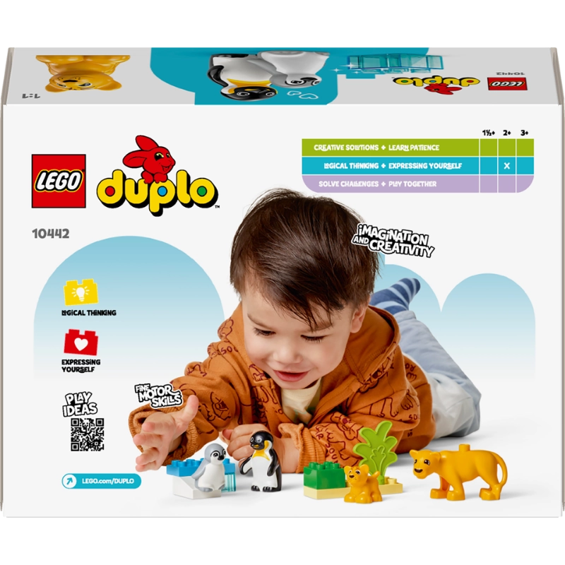 LEGO DUPLO حيوانات برية 10442 بطاريق وأسود