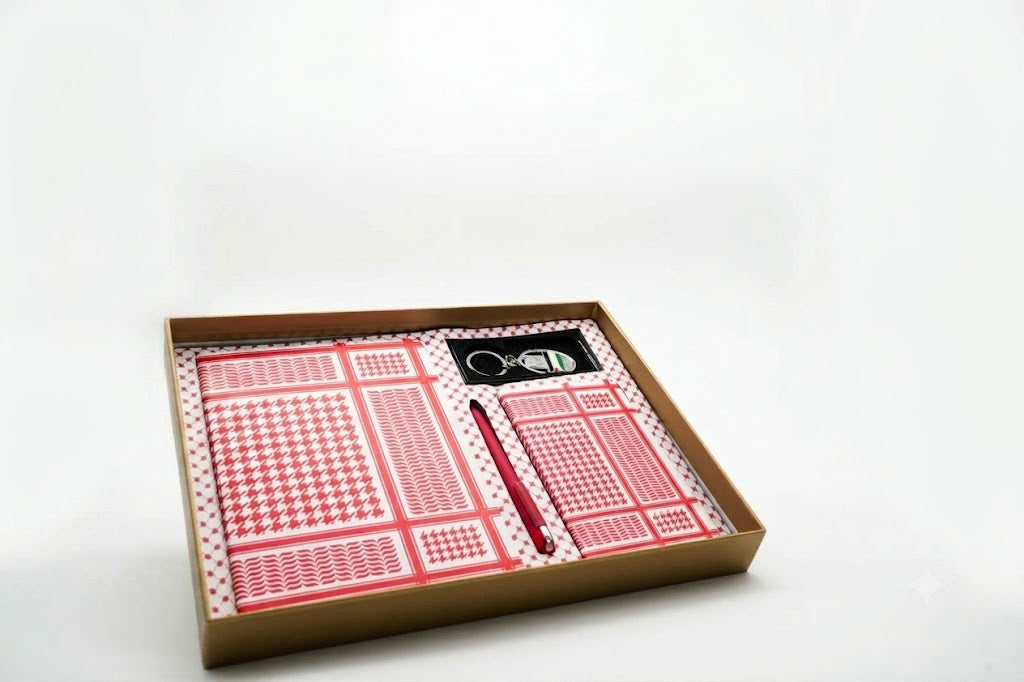 Kufiya Gift Set - Red & White