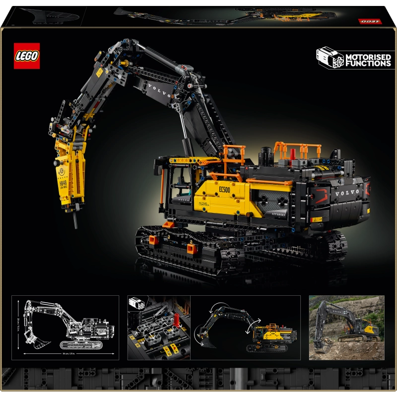 LEGO Technic Volvo EC500 Hybrid Excavator – 2359 Pieces | Set 42215
