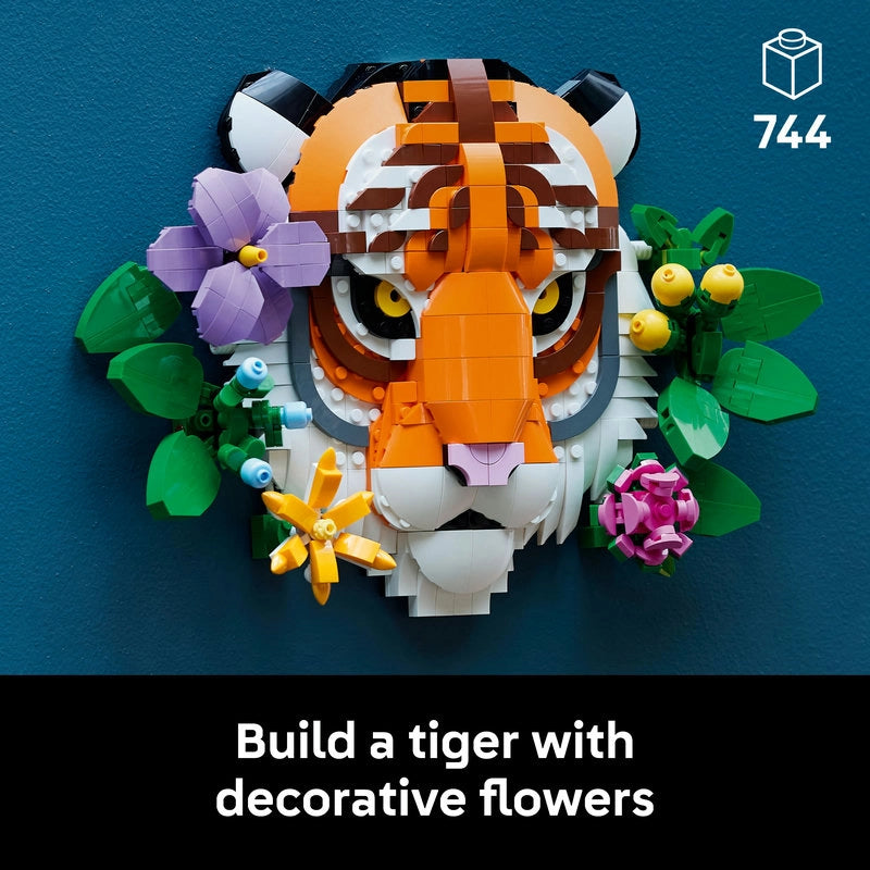 LEGO Art The Fauna Collection – Tiger | 744 Pieces | Set 31217